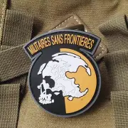 3D PVC METAL GEAR SOLID MGS PEACE WALKER MILITAIRES SANS FRONTIERES PATCH