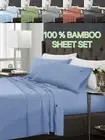 Ramesses 100% Natural Cooling Bamboo Sheet Set/Luxury Comfort Soft/S/KS/D/Q/K/MQ