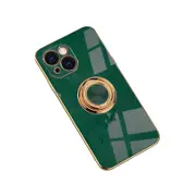 Iphone Ring Case 14 Ring Case Dark Green Luxury Cover