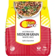 Sunrice Australian White Rice Medium Grain 1kg