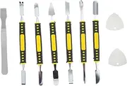 Mikinona 1Set Metal Tool Crowbar Kit for Tablet Mobile Device Maintenance Durable High Hardness Scraper Tools with Non Slip Handle Portable Design for Easy Use