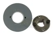 Cast Iron 4 " Dual Groove Pulley 2 Belt B Section 5L with 1-3/8" Sheave Bushing