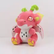 25cm Kawaii Dragon Fruit Macaroon Plush Toy Kawaii Pitaya Dinosaur Stuffed