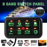 AUXBEAM 8 Gang Switch Panel LED Control For Jeep Pickup Truck Universal 12V/24V