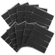 20Pcs 1x4 inch Black Hook and Loop TapeBack Interlocking Nylon Fabric Fastene...