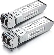 ipolex 10G SFP+ Transceiver, 10GBase-LR 1310nm 10km Singlemode LC Mini-Gbic Module Compatible with Intel E10GSFPSR. Pack of 1