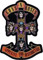 Sticker - Guns N' Roses Appetite For Destruction Logo 5.5" x 4" Die Cut #10330