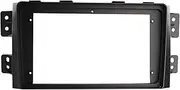 Rynplex 9 Inch Stereo Panel Dash Refit Install Surround Trim Kit Audio Frame Bezel 2 Din Car Radio Fascias, for Kia, Borrego Mohave Auto Radio Mounting Frame