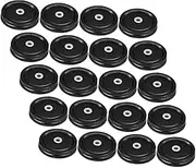 COOLHIYA Replacement Jar Lids 20pcs Metal Sealing Lids Straw Hole Leak-Proof for Jars