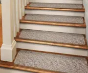 Set of 15 ADHESIVE Carpet Stair Treads PRALINE BROWN runner rugs