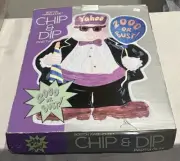 (A20) 2000 or bust Boston Warehouse Party Yahoo Y2K 16” Ceramic Chip & Dip Tray