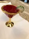 Estee Lauder Solid Perfume Compact – Cocktail Glass, Gold, Rare, Unused