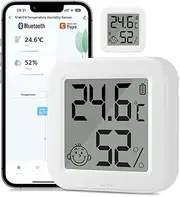 UanTii Tuya Bluetooth Indoor LCD Digital Thermometer Hygrometer Convenient Humidity Meter Hygrometer Mini Temperature Monitor (2)