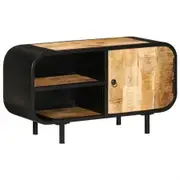 TV Cabinet 90x30x48 cm Rough Mango Wood