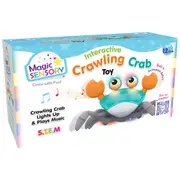 Magic Sensory Interactive Crab Crawler Baby/Infant Educational Toy Blue 18m+