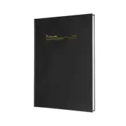 2025-2026 Financial Year Diary Collins A4 2 Days to a Page Black 24M4.P99