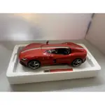 【BBURAGO 精緻版】1/18 FERRARI MONZA SP1 法拉利 全新品紅色