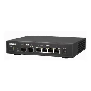 【QNAP 威聯通】QSW-2104-2S 2 埠 10GbE SFP+ 光纖及 4 埠 2.5GbE RJ45 交換器(無網管型)