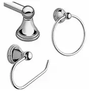 Preston Bathroom Set, Chrome, 3-Pc. -DN8433CH
