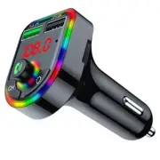 Bluetooth 5.0 Car Wireless FM Transmitter Adapter MP3 USB Fast Charger Handsfree (for: Honda Civic)