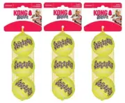 KONG Squeak Air Dog Balls Pack of 9 Non Abrasive Fetch Toys for All Sizes