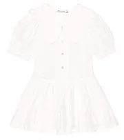 [The New Society] The New Society Antonella embroidered cotton dress Y 8 white