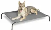 Nonskid Rubber Feet Curved Corners Large Pet Cat & Dog Grey Cot Bed