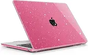Mektron Glitter Case for 2025 M4 MacBook Air 13.6 Inch A3240, Plastic Hard Shell Cases for 2022/2024 MacBook Air 13.6" A2681/A3113 M2/M3 with Liquid Retina Display, Sparkly Rose Pink