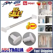 Extendable Telescopic Wardrobe Curtain Rod Closet Clothes Towel Hanging Rail·