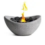 Tabletop Fire Pit Bowl, Gray