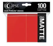 Ultra Pro: UP15616 Eclipse Matte Standard Sleeves 100 pack Apple Red