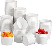 EXHUMKY 100pcs Paper Cups Wide Mouth Tasting Cups for Juice Coffee Snacks Small