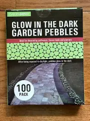100pack Glow in The Dark Pebbles Garden Glowing Rocks Luminous Stones Halloween