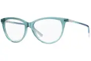 Smith Optics Etta Azure Transparent Baby Blue Round Plastic Eyeglasses 52-16-135