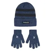 Unisex Kids Beanie and Glove Set Large Ocean Fog