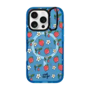 iPhone 16 Pro Impact Ring Stand Case MagSafe Compatible Strawberry Summer by Mel Stringer