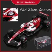 BBURAGO 1:43 2022 Alfa Romeo F1 C42 #24 ZHOU Guanyu F1 Model CAR + Helmet Toy