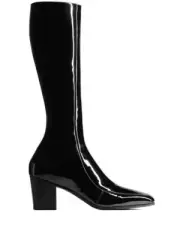 Saint Laurent Otto Zipped Boots in Patent Leather