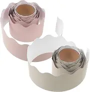 Gadpiparty 2Rolls Scalloped Classroom Border Paper for Bulletin Board Decoration Reliable Blackboard Trim for Office Windows Chalkboards Each for Creative Wall Decor