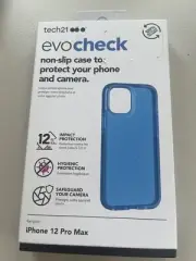 NEW - tech21 Evo Check Phone Case for Apple iPhone 12 Pro Max , Classic Blue