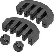 sourcing map 4 Pack Violin Mute, Rubber 3/4 4/4 Practice Violin Mute Full Size,Claw and Round Tourte-Style, Violin Practice Mute for Musical String Instrument