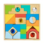 Wooden Gem Rainbow Block Set
