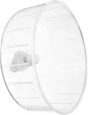 HOLIDYOYO Transparent Silent Hamster Wheel Exercising Chinchilla Wheel for Pets Slip and Easy to Clean Rat Accessory for Hamsters Hedgehogs and Squirrels
