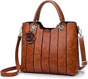 [rofozzi] Purses for Women, Handbags for Women, Brown Purse, Tote Bag for Women, Crossbody Bags for Women, Satchel Bag