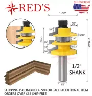 REDS Y60800-8 - Stacked Bevel Rail and Stile Router Bit 1/2" Shank