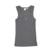 [PINKO] PINKO 'Love Birds' ribbed tank top Woman XS XS Grey