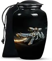 Gun Urns for Women Human Ashes Male & Female - Burial Urns for Adult Human Ashes - Holds Upto 200 Cubic Inches - Decorative Cremation Large Urn (Size - 10 Inch)
