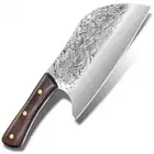 Serbian Handmade Forged Butcher Chef Knife Chopping Cleaver Knife Full Tang