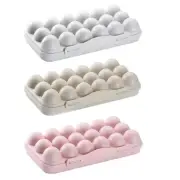 3 Pcs 18-Grid Egg Tray Holder Egg Storage Box Fridge Crisper Storage Box4428