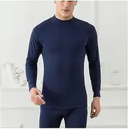 [PRMDDP] Thermals for Men, Premium Thermal Underwear, Base Layer，Middle Collar Warm Long Sleeve Vest and Long Johns Bottom，Perfect for Walking, Skiing and Hiking (Color : C, Size : X-Large)